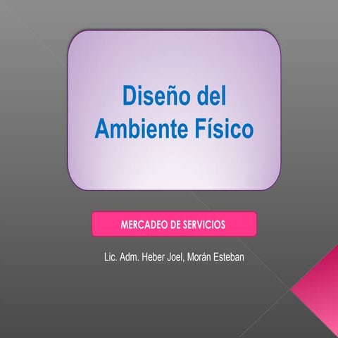 Diseño del ambiente físico