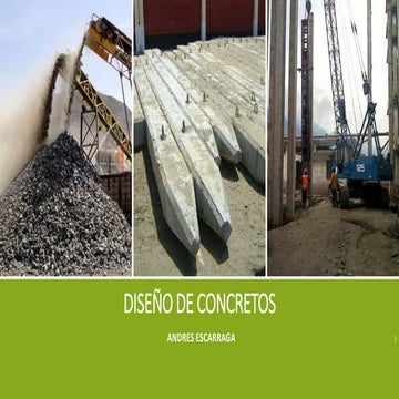Diseño de mezclas de concretos