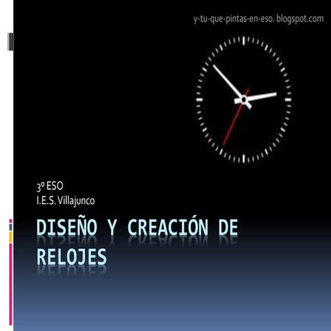 Diseño de relojes 2016