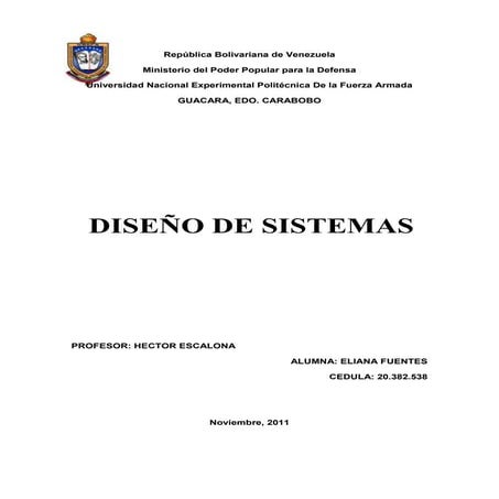 Diseño de sistemas