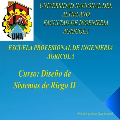 Diseño de sistemas de riego en la agricultura.pptx