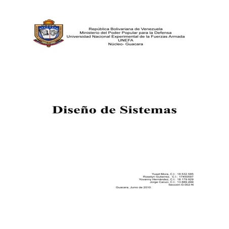 Diseño de Sistemas