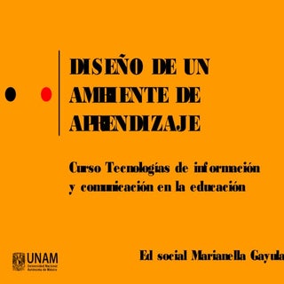 Diseño de un ambiente de aprendizaje