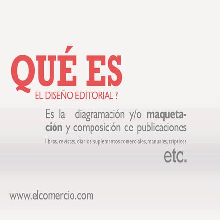Diseño editorial El Comercio.com