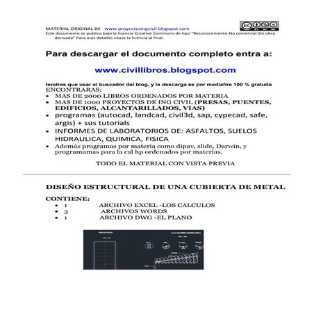Diseño estructural de una cubierta metalica