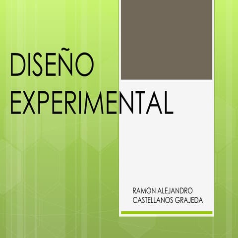Diseño experimental