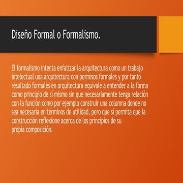 Diseño formal o formalismo | PPTX