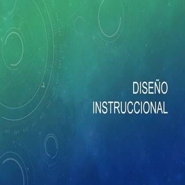 Diseño instruccional