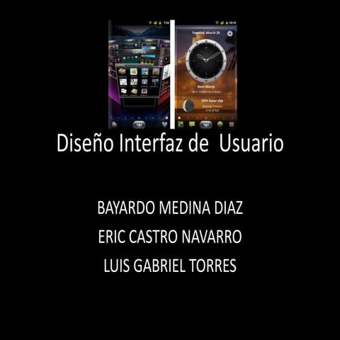 Diseño interfaz de  usuario