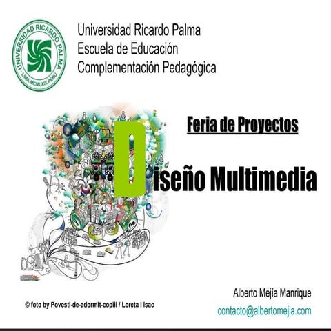 Feria De Proyectos (Diseño Multimedia) Complementacion Pedagógica (URP) Lima ...
