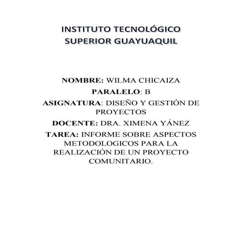 Pasos para realizar un proyecto comunitario