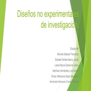 Diseños no-experimentales-de-investigación | PPTX