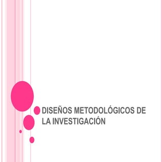 Diseños metodológicos de la investi...