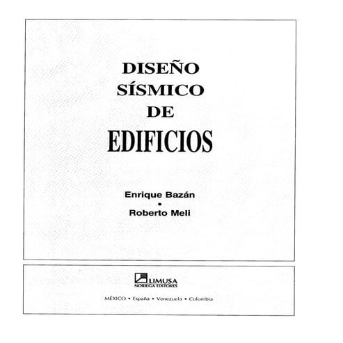 Diseño sísmico de edificios meli