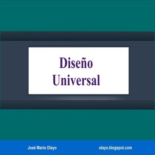 Diseño universal.