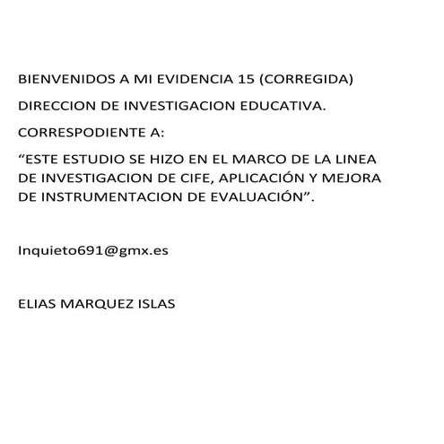 Diseño y aplicación de una prueba escrita corregida..