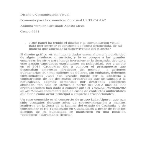 Diseño, capitalismo y sustentabilidad