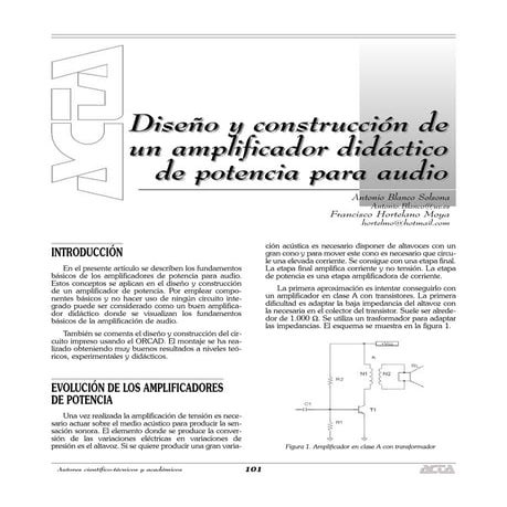 Diseño y construcción de ampli