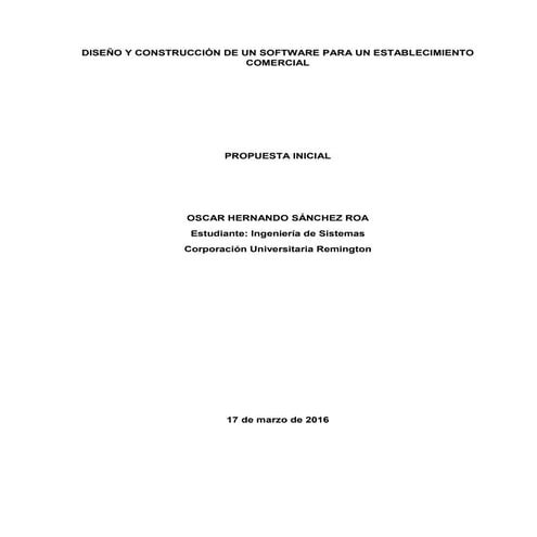 Diseño y construcción de un software para una tienda