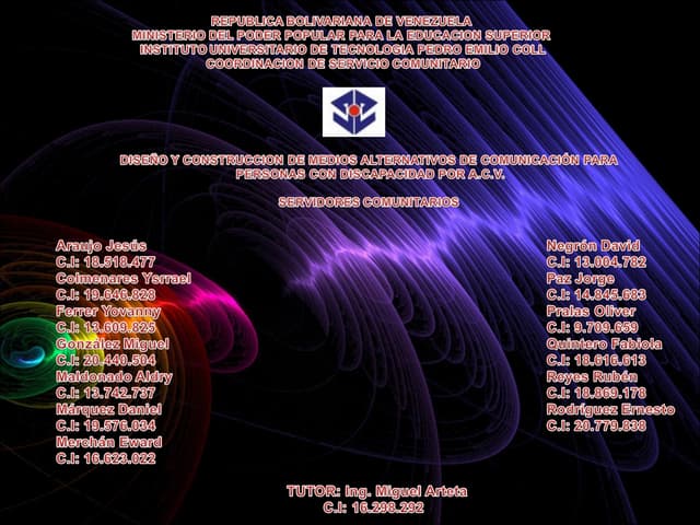 Diseño y construccion de medios alternativos de comunicación para