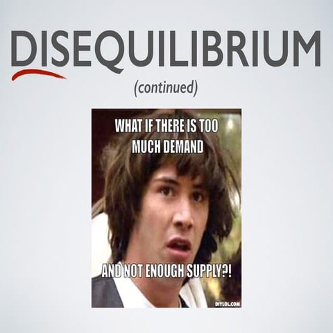 Disequilibrium Continued