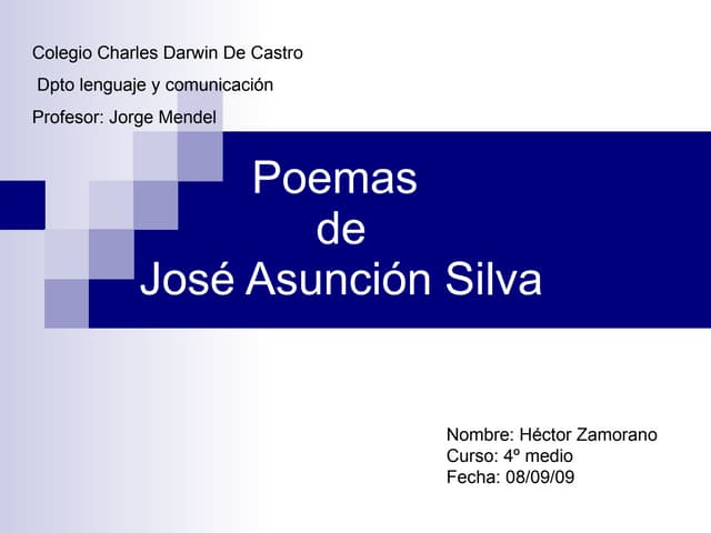 poemas jose asuncion silva