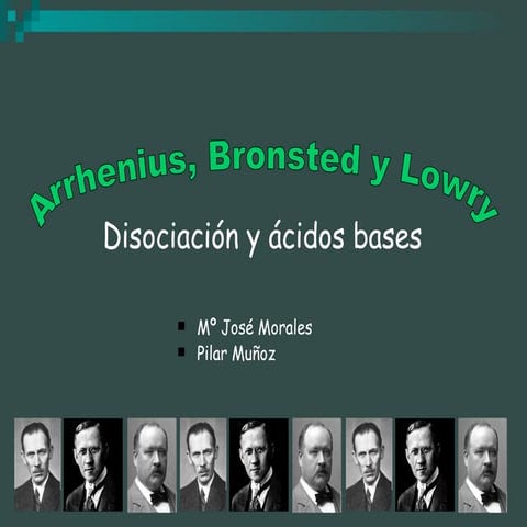 Teoría de ácidos y bases de svante august arrhenius | DOCX