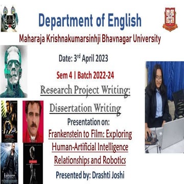 Frankenstein to Film: Exploring Human-Artificial Intelligence Relationships a...