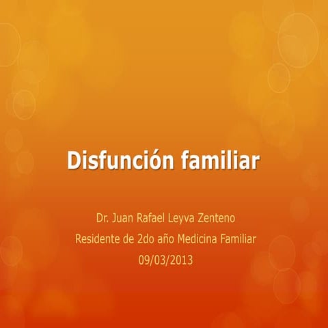 Disfunción familiar