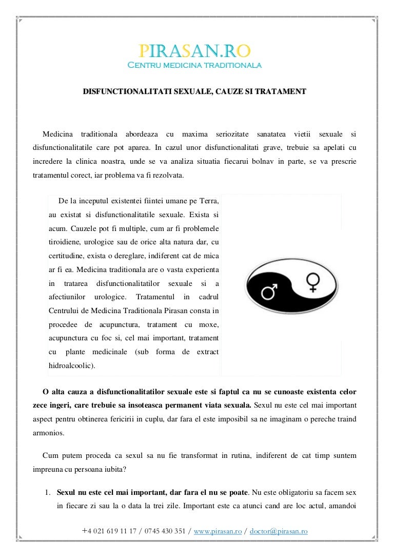 Disfunctia erectila (impotenta): de la cauze la tratament | Bioclinica