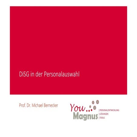 DiSG in der Personalauswahl - Webinar