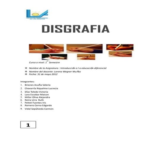 Disgrafia 