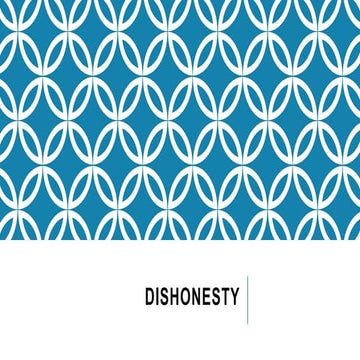 Dishonesty
