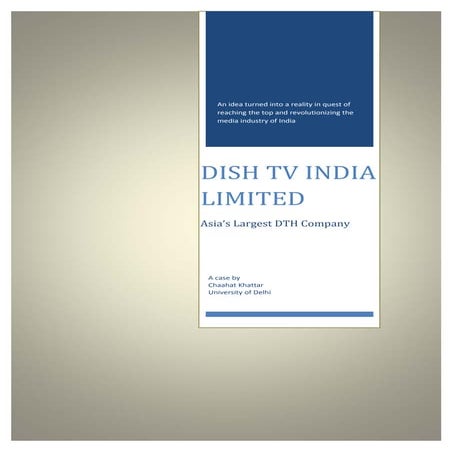 Dish tv India Limited Case Study