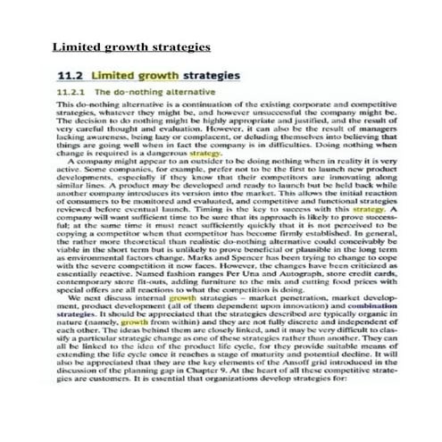 Disiinvestment strategies