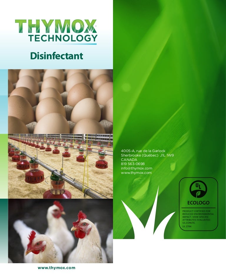 Disinfectant poultry