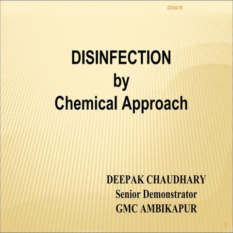 Disinfection deepak