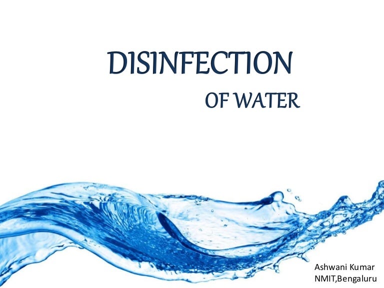 Disinfection of water