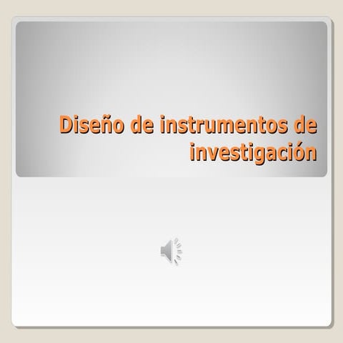 Diseño de instrumentos con audio