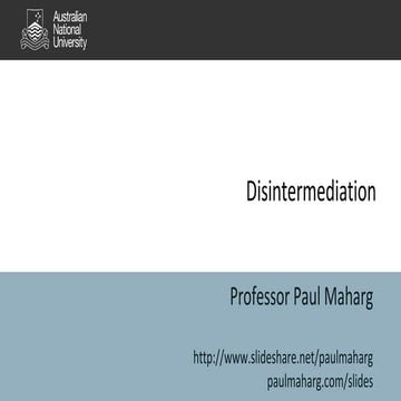 Disintermediation