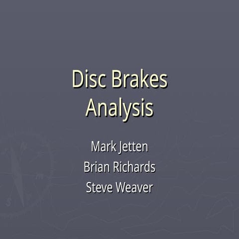Design and Analysis of a Brake Caliper | PDF