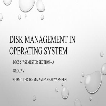 Disk Management Presentation of Group V [Operating System (Lab)].pptx