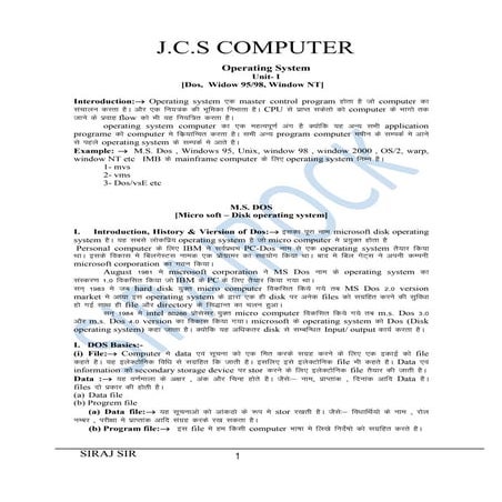 Disk operating system