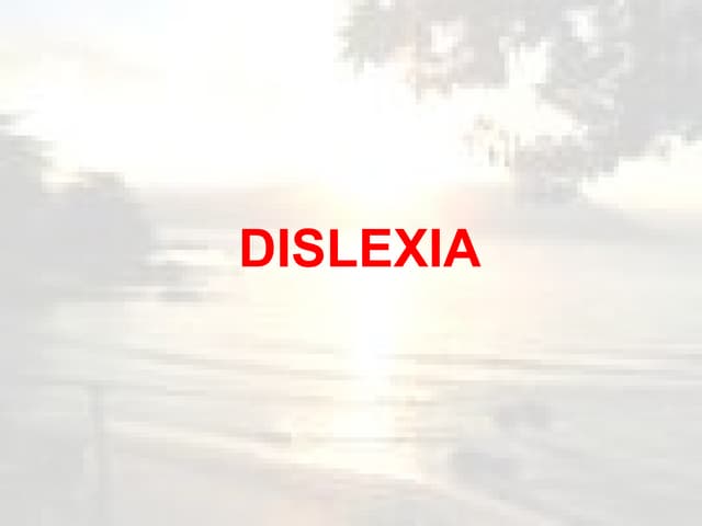 Dislexia