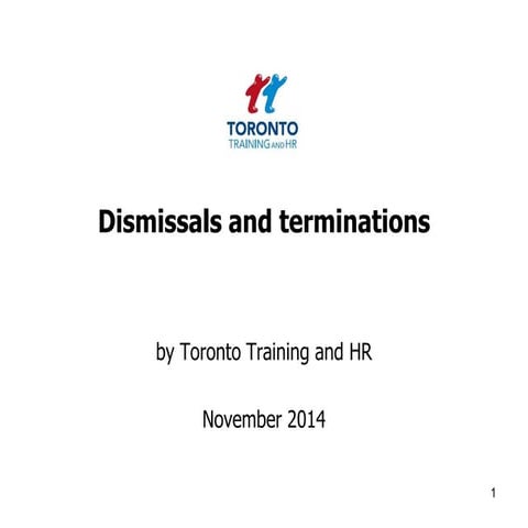 Terminations & dismissals November 2014
