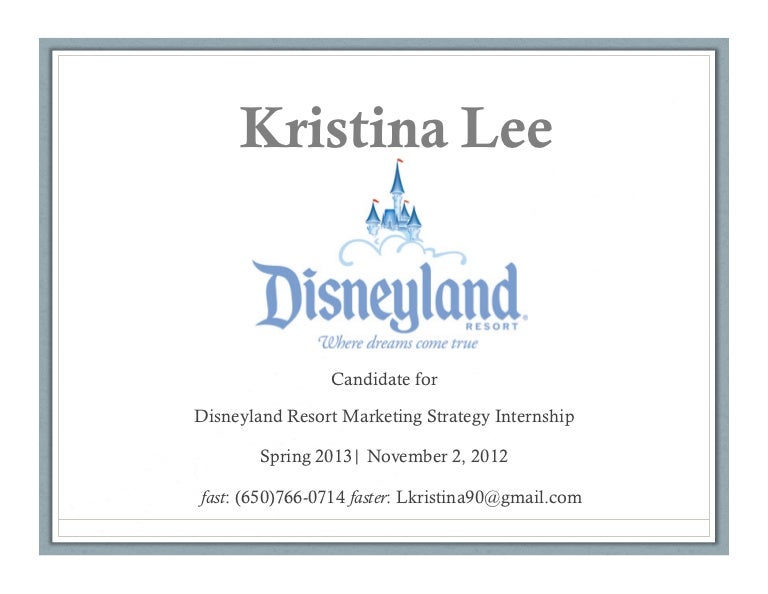 Disneyland Marketing Resort Strategy