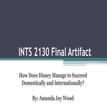 Wood INTS 2130 Final Artifact