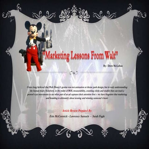 Disney Internal Marketing Success WOW | PPTX