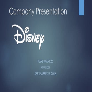 Disney Karl Marco