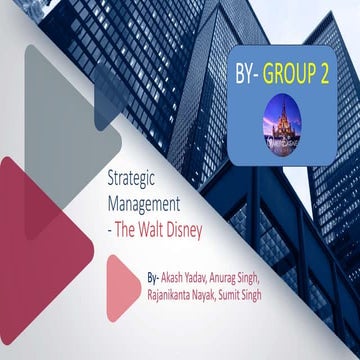Disney strategic management